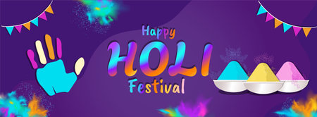 Happy Holi Festival. Vector illustrationのイラスト素材