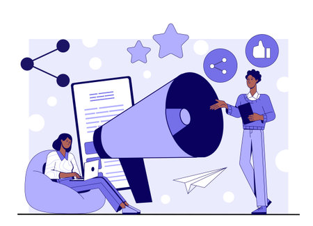 Digital marketing strategy concept. Vector illustrationのイラスト素材