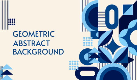 Geometric Abstract Shapes Design. Vector illustrationのイラスト素材