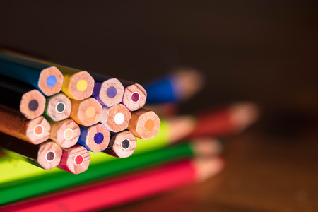 close up of some pencilsの写真素材