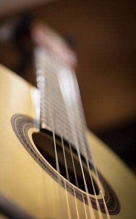 detail of a classic guitar