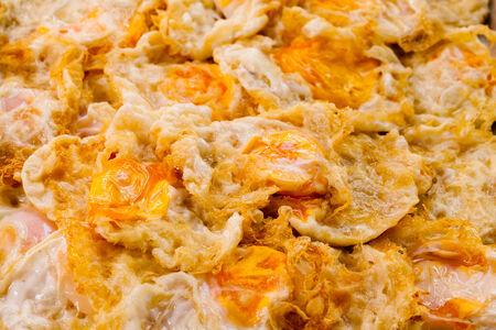 fried egg background の写真素材