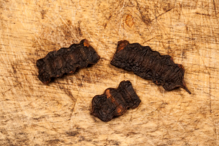 Soap Bobs , Acacia Concinna on wood.の写真素材