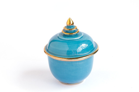 Thai ceramic bowls.の写真素材