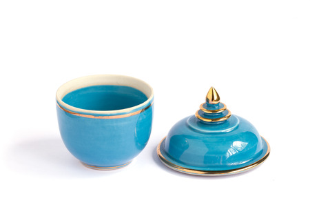 Thai ceramic bowls.の写真素材