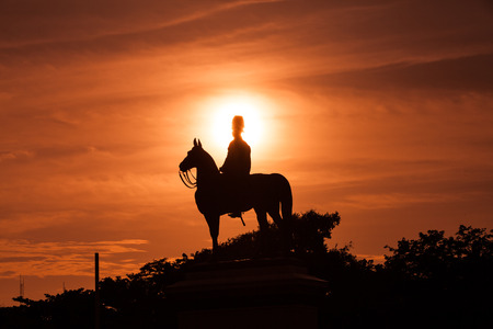 RAMA 5 Sculpture.の写真素材