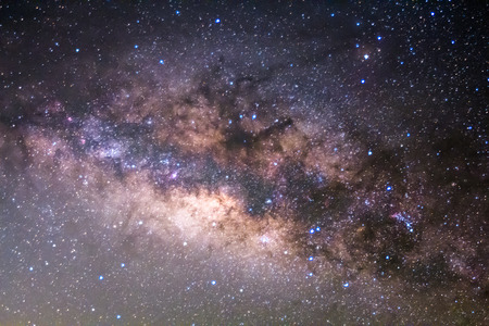 The Milky Way ,Long exposure photograph.の写真素材