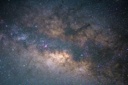 The Milky Way ,Long exposure photograph.