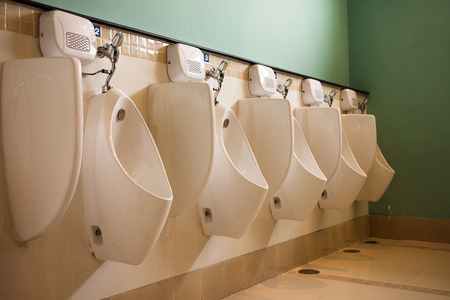 The large Public toilet / Urinals.の写真素材