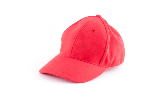 Red Cap isolated white background.の写真素材