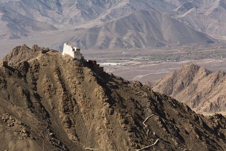 Fort and Namgyal or red gompa is main Buddhist centre in Leh-Ladakh. Indiaのeditorial素材