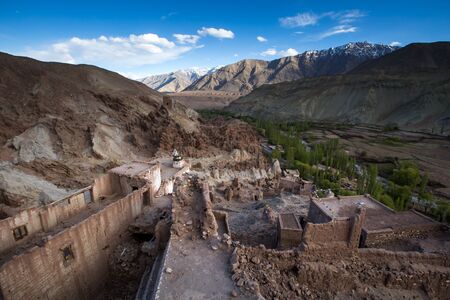 Lamayru Monastery, view of Lamayuru monastery in Leh-Ladakh, India. Lamayuru is a Tibetan Buddhist monastery at a height of 3,510 metres.のeditorial素材