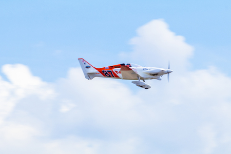 CHONBURI - THAILAND Nov, 20 : Steve Temple in his plane no.87 of Madness Team, during the Air Race 1...