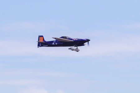 CHONBURI - THAILAND Nov, 20 : Philip Goforth in his plane Knotty Girl during the Air Race 1...