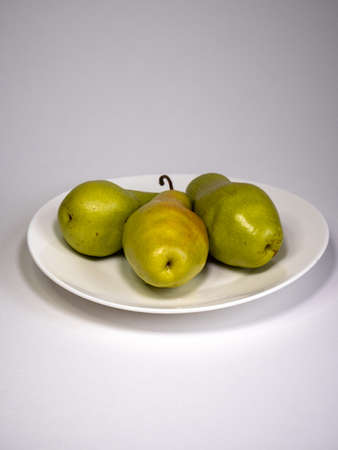 pears on a plateの写真素材