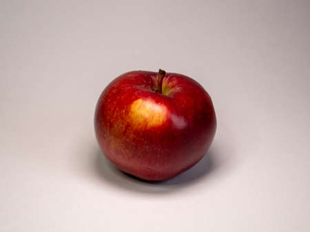 red apples on a white backgroundの写真素材