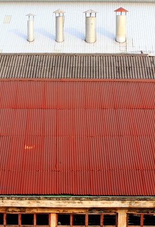 Roof top exhaustedの写真素材