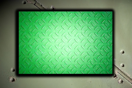 green metal plate steel backgroundの写真素材