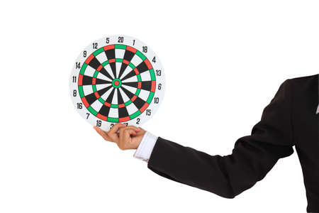 Target with a handの写真素材