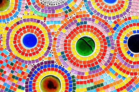 mosaic wall decorative ornament from ceramic broken tile