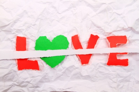 Love text   red  on a white background.の写真素材