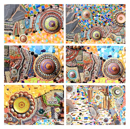 mix Colorful mosaic backgroundの写真素材
