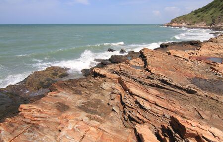 Stones on the tropical beachの写真素材