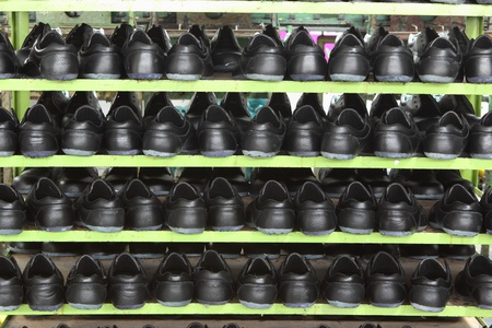 Factory of safety shoesの写真素材