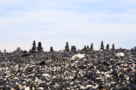 pebble on island, Lipe island, Thailandの写真素材