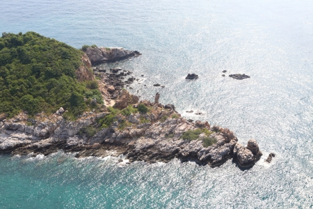 Beach In High Angle View, Amazing Seascape Of Thailand Famous Tourism Destinationの写真素材