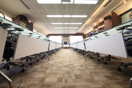 Business meeting room or boardroom interiorsのeditorial素材