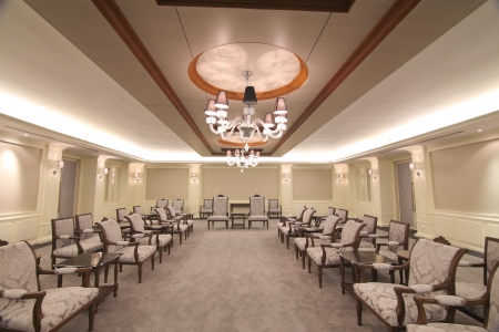 Reception room in a hotelのeditorial素材