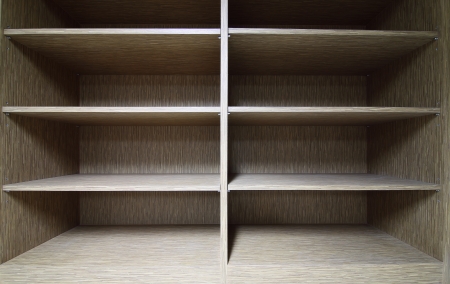 Empty wood shelf. grunge industrial interiorの写真素材