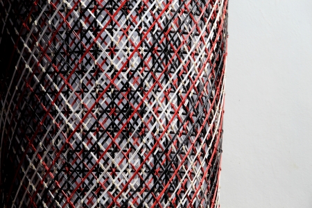 Pattern texture of bamboo weave hand made