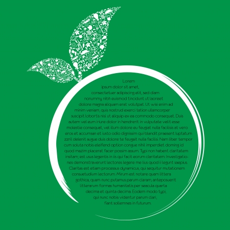 green earth - sustainable development conceptのイラスト素材