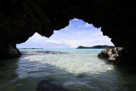 Beautiful island against blue sky near Ko Lipe, Thailand