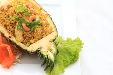 pineapple fried riceの写真素材
