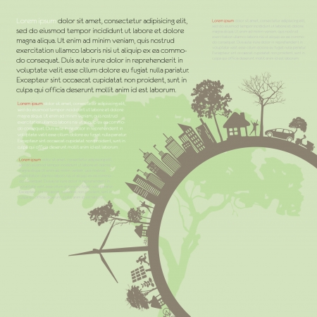 Save the earth illustrationのイラスト素材