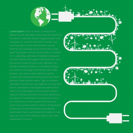 Eco infographic elements setのイラスト素材