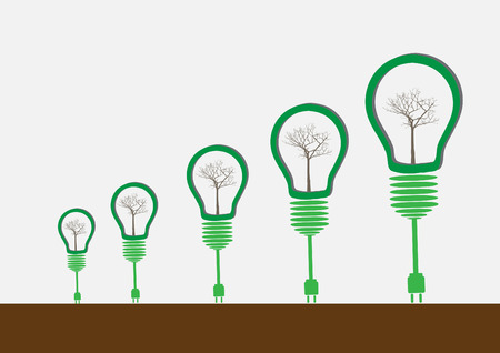 green eco energy concept のイラスト素材