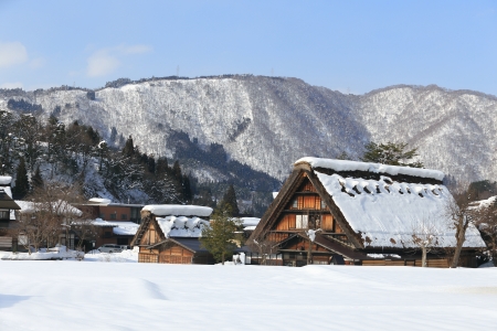 Historic Village of Shirakawago, Gifu, Japanのeditorial素材