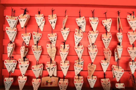 Wishes board in Fushimi Inari Shrine, Kyoto, Japanのeditorial素材