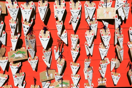 Wishes board in Fushimi Inari Shrine, Kyoto, Japanのeditorial素材