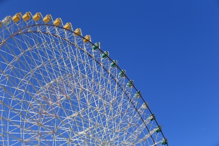 Ferris Wheel - Osaka City in Japanのeditorial素材
