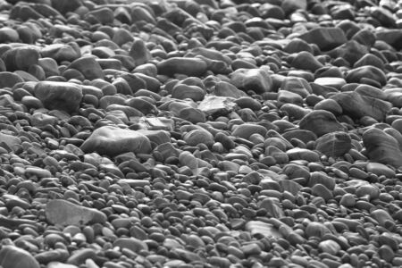 pebbles at beautiful rock islandの写真素材