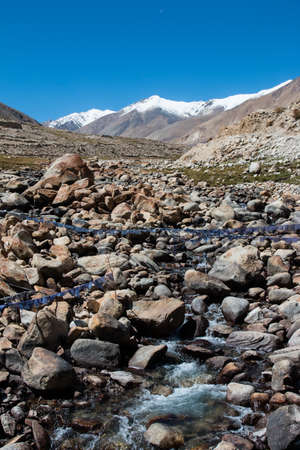 Himalayan river , Ladakh, India.(Himalayan landscape)の写真素材
