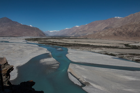 Nubra Valley in Ladakhの写真素材