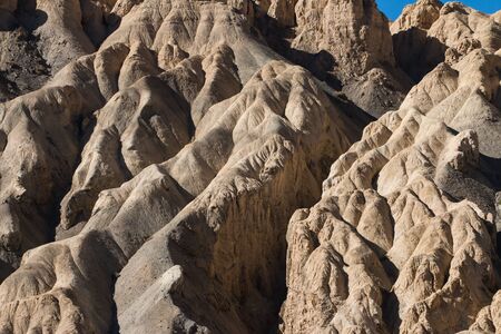 Moonland Landscape in Lamayuru at Leh Ladakh, Indiaの写真素材
