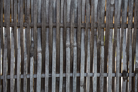 close up decorative old bamboo woodの写真素材