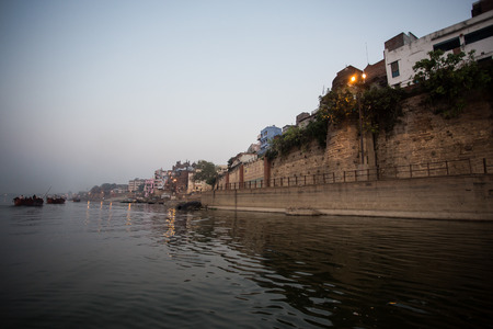 VARANASI, INDIA - March 17: Varanasi, also known as Benaras, is the oldest city in the world and the holy city of India. It is more than 3000 years old on march 17, 2015 in Varanasi, Uttar Pradesh, Indiaのeditorial素材